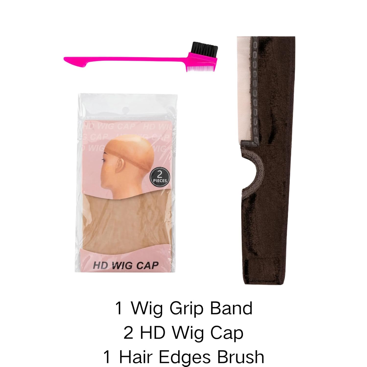 Wig Grip Band Women Adjustable: Wig Gripper With Ear-Cutouts Natural Lace Edge - Adjustable Non-Slip Off Band With Velcro Comfortable Breathable No-Headache
