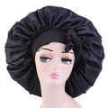 Satin Bonnet Silk For Hair Sleeping: Women Tie Bonnets Adjustable Night Cap Jumbo Size Comfortable Wide Band for Braids Curly Long Hair