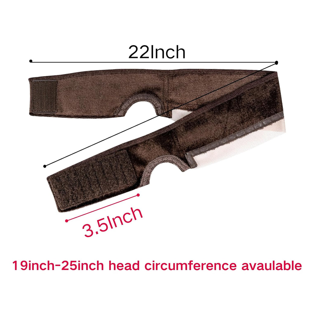 Wig Grip Band Women Adjustable: Wig Gripper With Ear-Cutouts Natural Lace Edge - Adjustable Non-Slip Off Band With Velcro Comfortable Breathable No-Headache