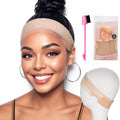 Wig Grip Band Women Adjustable: Wig Gripper With Ear-Cutouts Natural Lace Edge - Adjustable Non-Slip Off Band With Velcro Comfortable Breathable No-Headache